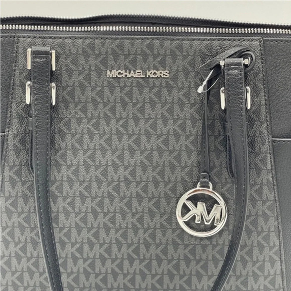 Michael Kors Charlotte Bag & Double Zip Wallet Black - Picture 9 of 10